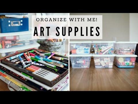 Art Supplies Organization for Kids | Organize with Me!