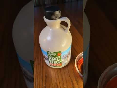 100% Pure Vermont Maple Syrup!  Grade A, Non GMO!  Delicious! #shorts