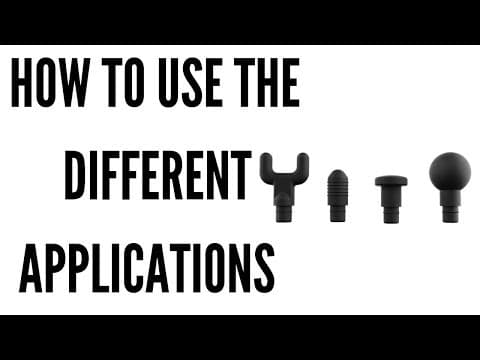 How to use the Hypervolt - The Heads or Applications how to use them and why.