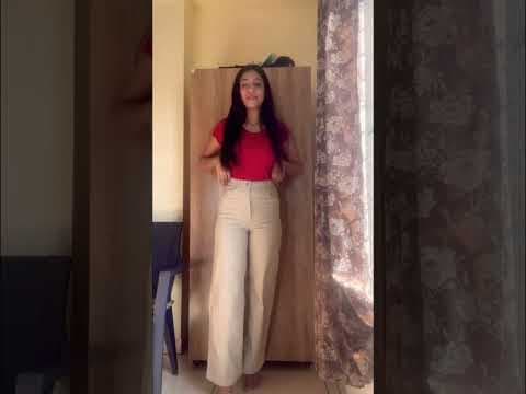 H&M twill trouser mini review || h&m wide leg jeans