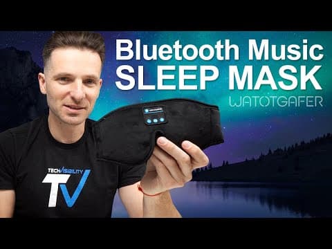 Unboxing Bluetooth Sleep Mask Headphones | Music While You Sleep