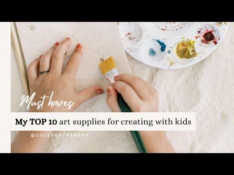 Must have art supplies for kids | My top 10 favorites and how we use them