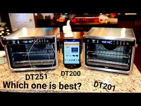 Ninja Foodi SMART XL OVEN w TEMP PROBE Pro AIR FRYER Countertop OVEN Which is Best DT251 DT200 DT201