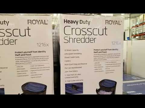Costco! Royal Heavy Duty Cross Cut Shredder! $49!!!