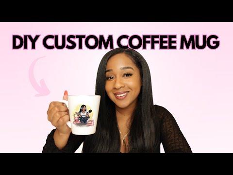 DIY Custom Coffee Mug with Vinyl Sticker & Resin