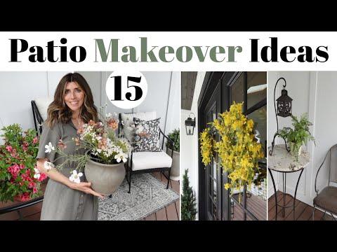 SMALL PATIO MAKEOVER IDEAS / 15 OUTDOOR Decorating Ideas for Spring & Summer Porch Decor!