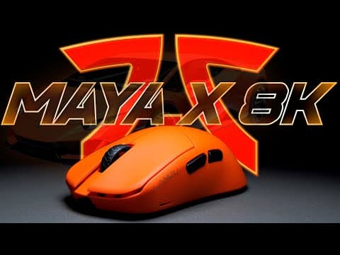 Lamzu x Fnatic Maya X 8K Gaming Mouse Review. The Lamborghini of Gaming Mice! Light, Fast and Strong