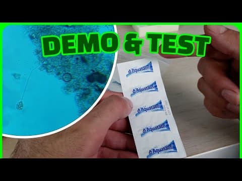 Aquatabs REVIEW | Testing Aquatabs under a microscope