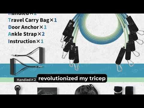 VEICK Resistance Bands Exercise Bands, Workout Bands, Resistance Bands. buy: https://amzn.to/40T4FcT