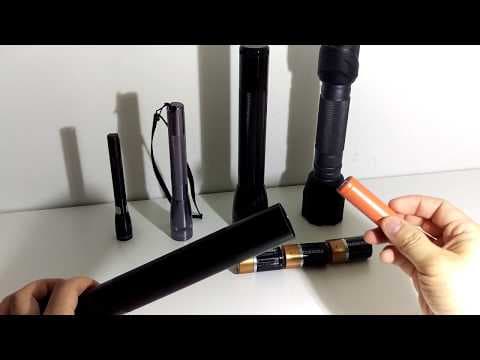 18650 conversion hack for Maglite and Duracell flashlights to replace 3-c batteries